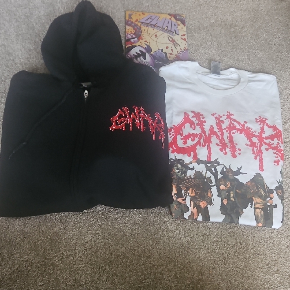 GWAR Scumdogs of the Universe zip-up Hoodie. 30th Anniversary Tour.New/no tags